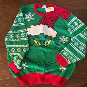 Green and Red Grinch Christmas Sweater